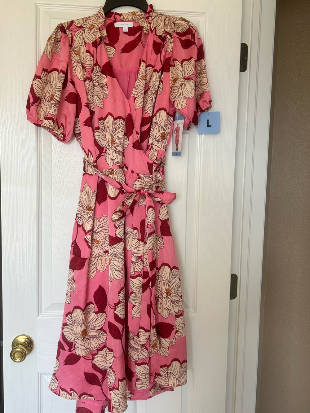 New with Tags Floral Wrap Midi Dress